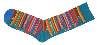 Frank Lloyd Wright Turquoise Pencils Sock by Ozone for Men