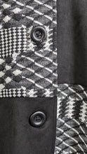 Load image into Gallery viewer, Dramatic Donna White - Black and White Print All Season Coat