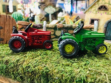 Load image into Gallery viewer, Mini Fairy Red Garden Tractor Farm for your Fairy Garden DIY Farm Country Dollhouse Accessory
