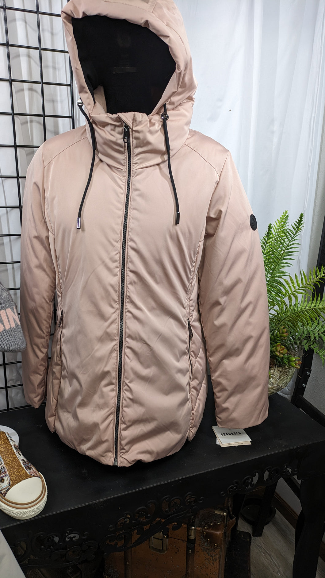 Frandsen Soft Pink  Hooded Jacket