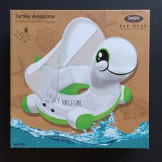 Turtle Toddler Pool Lake Canopy Float Children's Pool Time Party Summer Fun