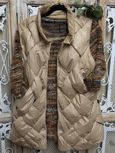 Load image into Gallery viewer, Cafe Latte Colored Basket Weave Vest