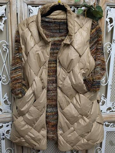 Cafe Latte Colored Basket Weave Vest