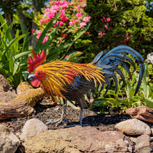 Load image into Gallery viewer, &quot; Maxwell &quot; Grande Garden Statue Rooster with Vivid Colors and Authentic Look