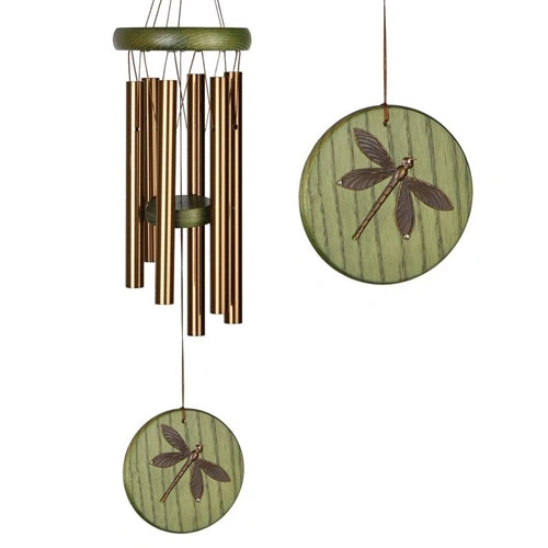 Dragonfly Bronze Windchime to Enhance your Indoor Outdoor Garden Area | Dragonfly Lover's Gift