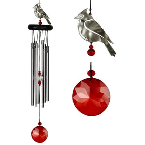 Crystal Male Cardinal Wind Chime