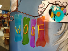 Load image into Gallery viewer, Stained Glass  Windchime | WOOF  dog lovers