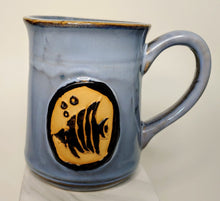 Load image into Gallery viewer, Nautical Coffee Cup Coastal Fish and Seahorse design