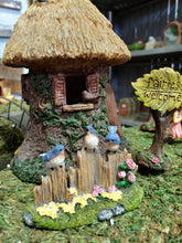 Load image into Gallery viewer, Bluebirds Sitting a Fence Miniature Fairy Garden Dollhouse