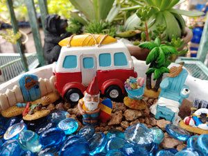 Fairy Garden | 8 piece miniature Beach Collection | DIY kit Beach Day