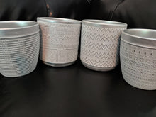 Load image into Gallery viewer, Planters l 5&quot; Cement Look White Washed Boho  l  Pots l 4 Modern designs to choose from
