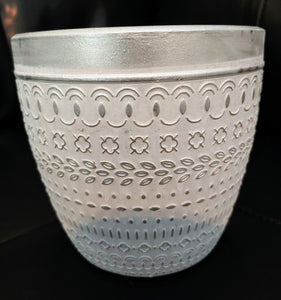 Planters l 5" Cement Look White Washed Boho  l  Pots l 4 Modern designs to choose from