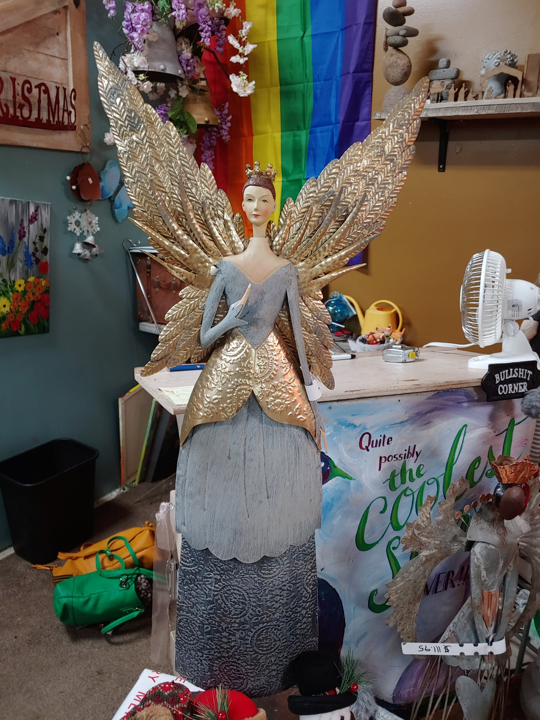 Large Angel Decoration | Statue Porch or Hearth