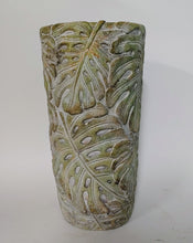 Load image into Gallery viewer, Tall Monstera Leaf Vase l Tropical Inspired Unique Pot