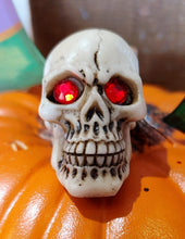 Load image into Gallery viewer, Fairy Decor Miniature Skull with Red Eyes | Fish Tank Decoration