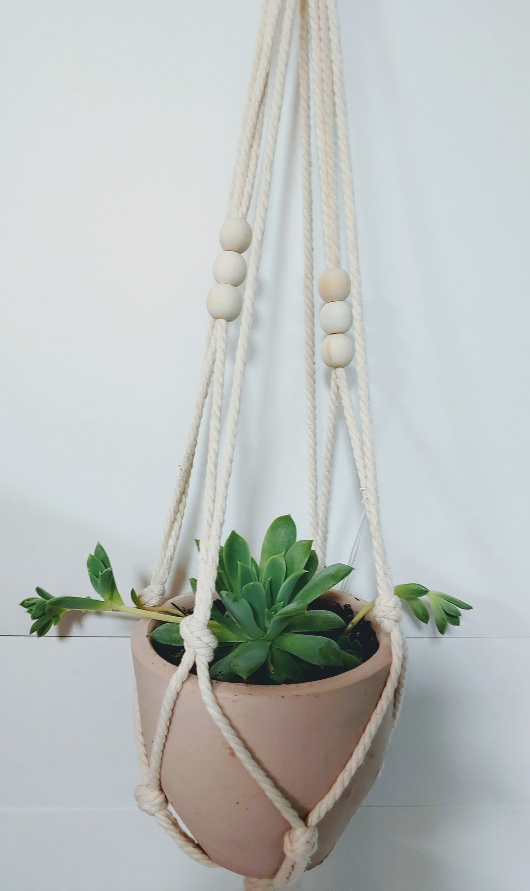 Macramé Plant Hanger with 4