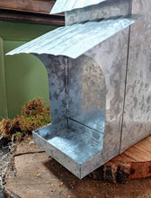 Load image into Gallery viewer, Galvanized Metal Birdhouse and Feeder Combo