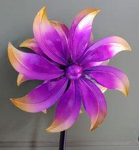 Load image into Gallery viewer, Small Garden Wind Spinners | Kinetic Flower Spinners