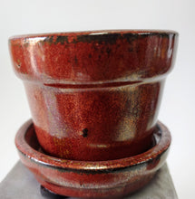 Load image into Gallery viewer, Cute small Planter 2.5&quot; Pot with Drainage and Attached Saucer