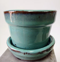 Load image into Gallery viewer, Cute small Planter 2.5&quot; Pot with Drainage and Attached Saucer