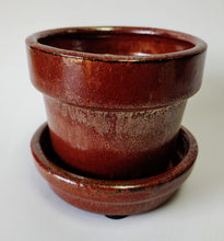 Load image into Gallery viewer, 4&quot; Small Ceramic Planter | Mini Pots with attached saucer