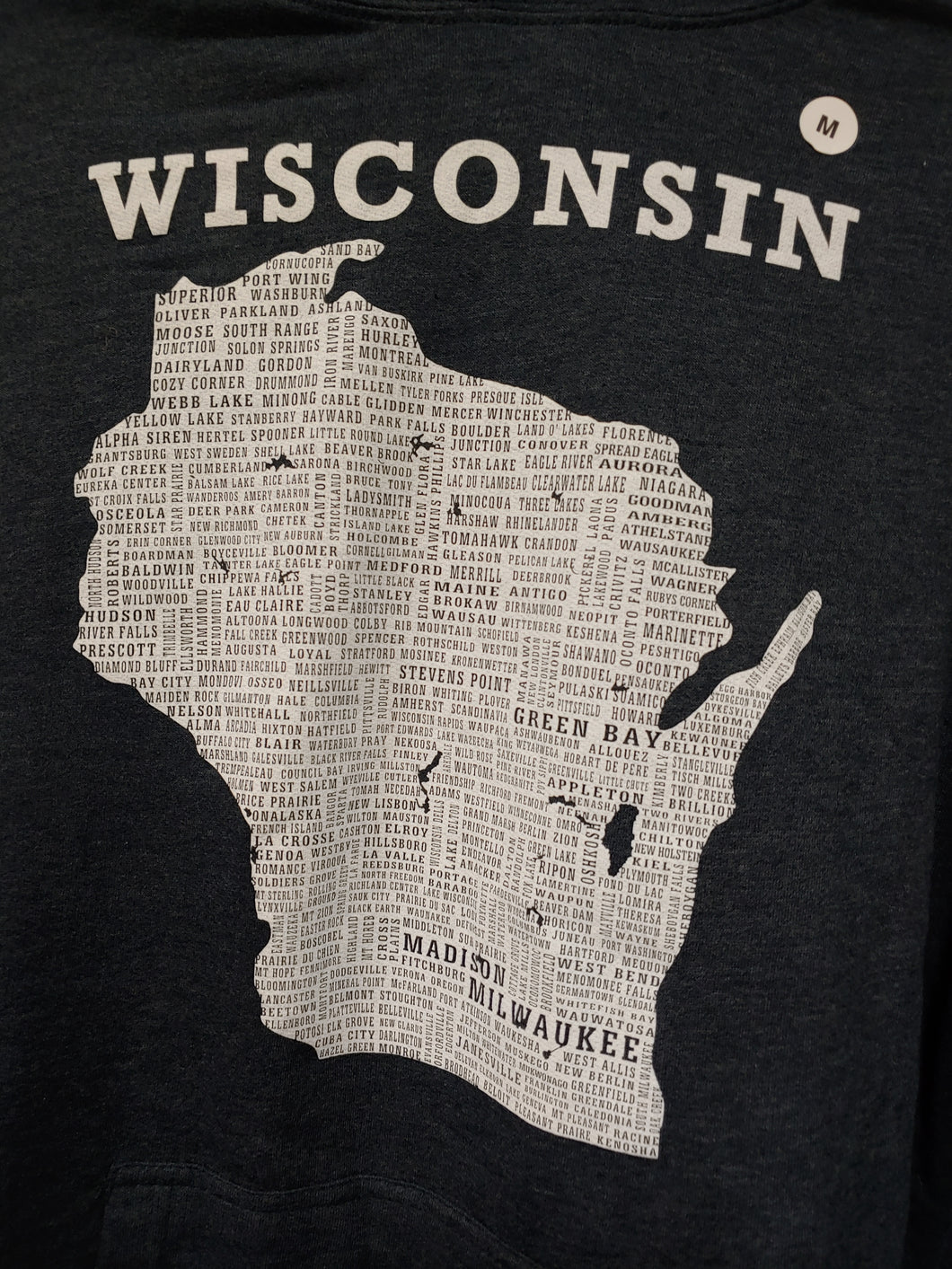 Gray Wisconsin Hoodie