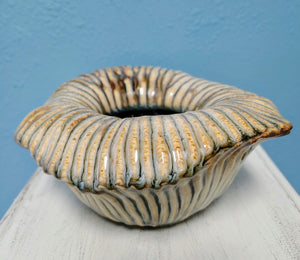 Shell Look Ceramic Planter | Nautical