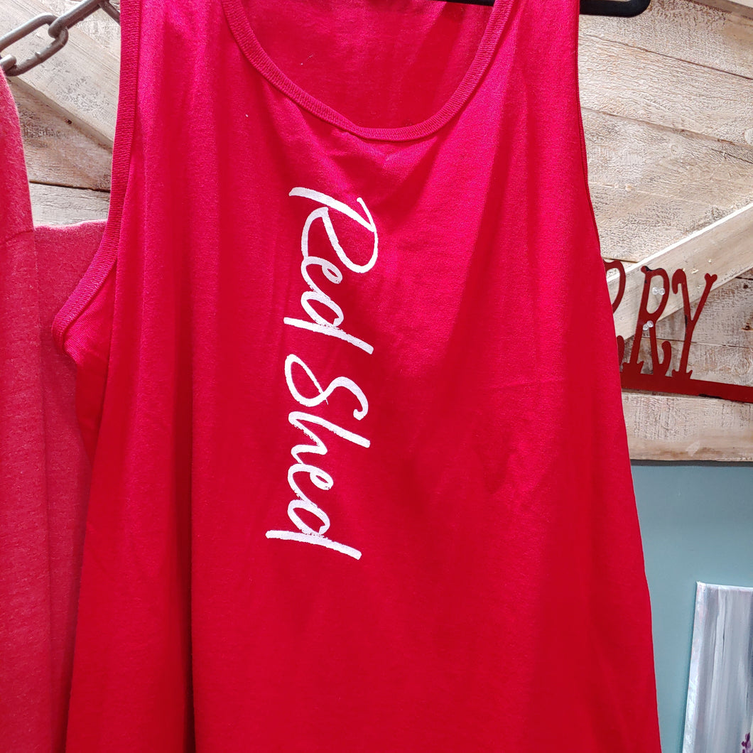 Red Summer Tank Top for Red Shed Heads Med-3XL