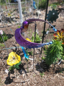 Outdoor Balancers | Tippers | Eagle Cardinal Hummingbird Stake | Garden Art
