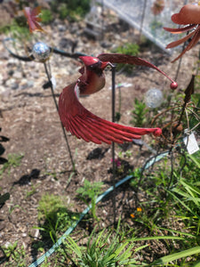 Outdoor Balancers | Tippers | Eagle Cardinal Hummingbird Stake | Garden Art