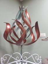 Load image into Gallery viewer, Copper Flame Kinetic Garden Wind Spinner Garden Art Sculpture HH165