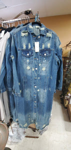 Long denim duster by Jaded Gypsy