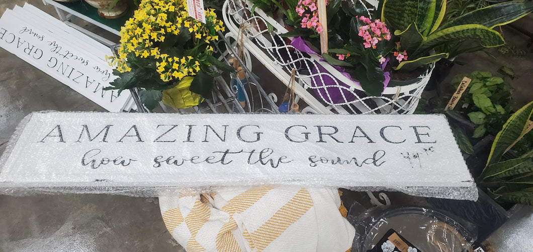 Amazing grace vintage street sign