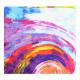 Load image into Gallery viewer, A 9.5 INCHES WIDE BY 19 INCHES LONG, STRETCHABLE INFINITY SCARF. THIS ONE IS A COLORFUL MULTI-COLORED SWIRLS MOTIF.