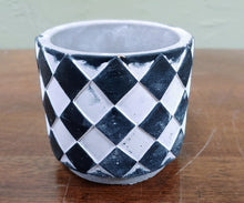 Load image into Gallery viewer, Mini modern design Black and White Succulent planter Pot