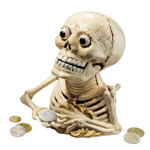 Buggy Eyes Hungary Skeleton Mechanical Coin Bank