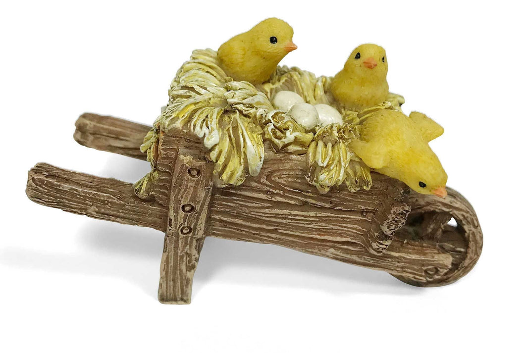 Fairy Garden Wheelbarrow Baby Chicks are Breaking Out | MG331