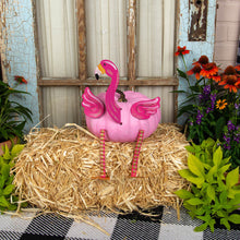 Load image into Gallery viewer, Halloween Pink Flamingo Pumpkin Parts | No Carve