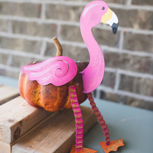 Halloween Pink Flamingo Pumpkin Parts | No Carve