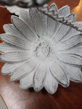 Load image into Gallery viewer, Hanging Cast Iron Vintage White Bird Feeder | Poppy or Sunflower