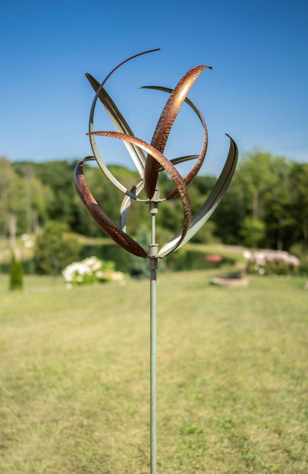 Cheyenne Green Verde Kinetic Garden Wind Spinner Sculpture Garden Art HH154