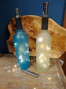 Wine Bottle String Lights | Fairy Lights | 3.25 foot micro LED fairy lights connected to a cylinder battery cartridge