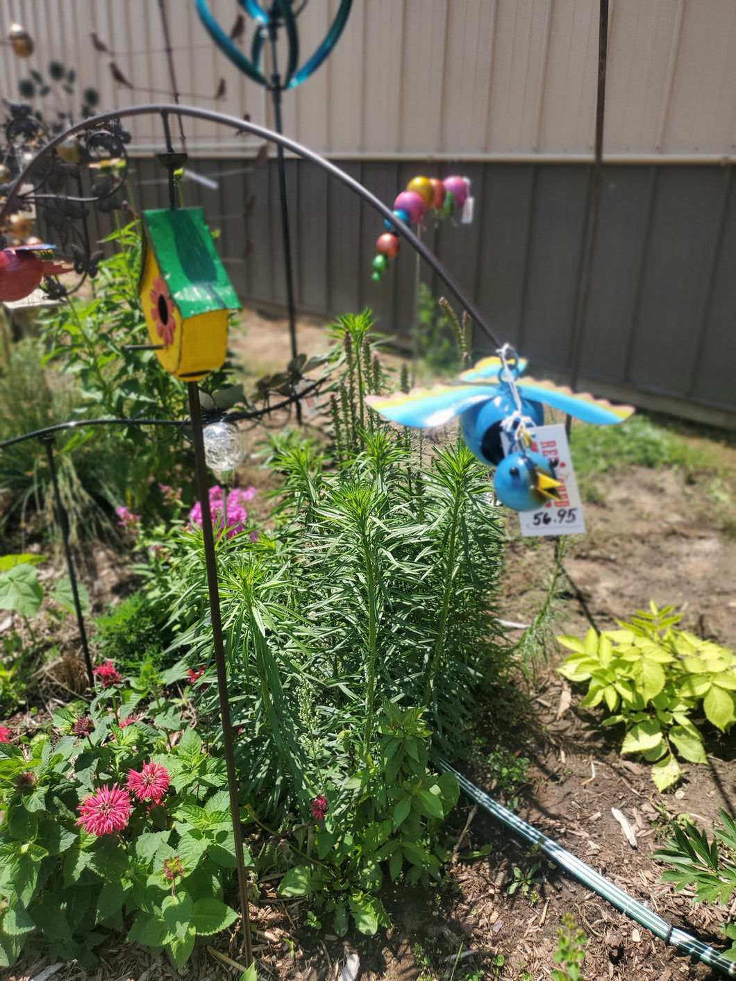 Outdoor Garden Tipper | Balancer | Bird House Theme