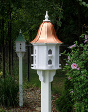 Load image into Gallery viewer, Martin Birdhouse White with Copper Roof Resin for Easy Care