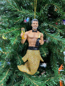 Champs Merman Christmas Ornament |  Adult Fun Ornament