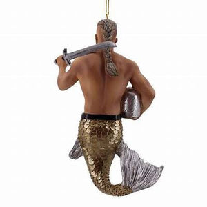 Swordfish Merman and Christmas Ornament |  Adult Fun Ornament