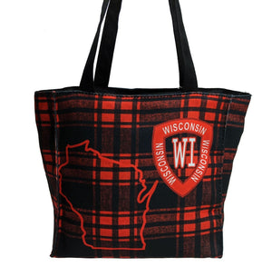 Wisconsin Plaid Square Purse | Fashion handbag | Robin Ruth design