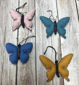 Hanging Felt Butterfly Ornaments Easter Springtime Decorations