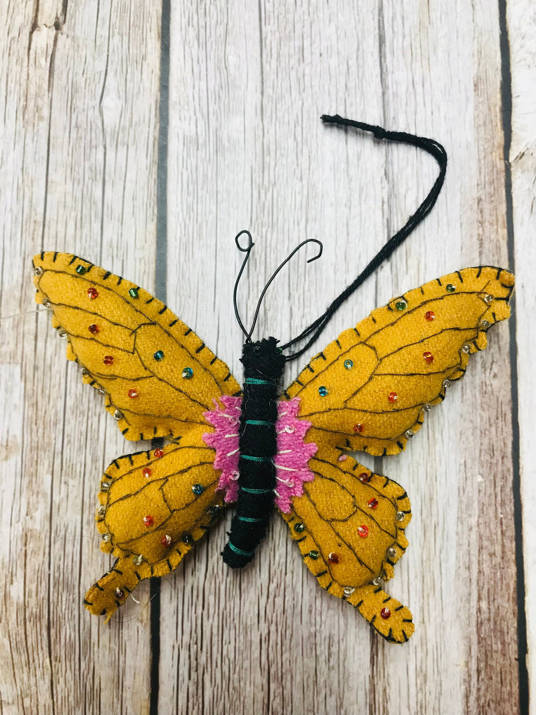 Hanging Felt Butterfly Ornaments Easter Springtime Decorations