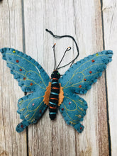 Load image into Gallery viewer, Hanging Felt Butterfly Ornaments Easter Springtime Decorations